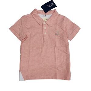 NWT Me & Henry 8/9Y Peachy Pique Starboard Polo